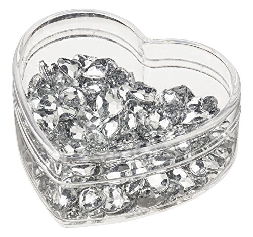 Streu-Diamant Herz 10 mm, Box a 120 St. von Hobbyfun
