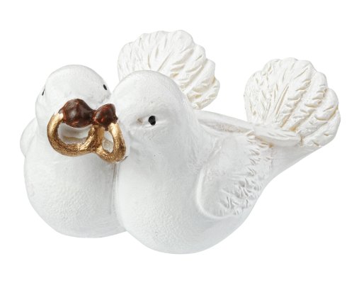 Taubenpaar mit Ringen, 3 cm Taubenpaar mit Ringen, 3 cm von Hobbyfun