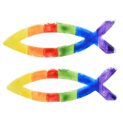 Wachsdekor Fische Regenbogen 48x19mm von Efco
