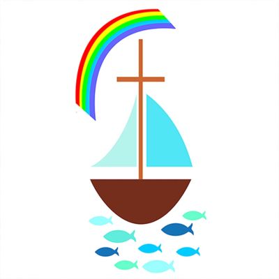 Wachsdekor Segelboot mit Regenbogen 10x5cm von Efco