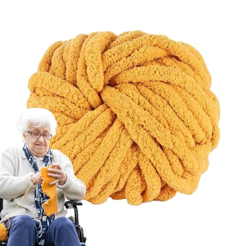 Hobngmuc Chenille-Garn zum Häkeln, Deckengarn, Strickzubehör, Häkeln, Basteln für Mützen, Kissen, Babykleidung, Haustierbett, Korb, Schal von Hobngmuc