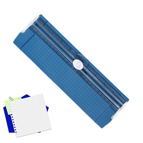 Hobngmuc Papierschneider, Tragbarer Schneider mit gerader Klinge, Handliches Schneidegerät Für Kartonprojekte Fotos Gutscheine Etiketten Karten Scrapbooking Hobngmuc Papierschneider, Tragbarer Schneider mit gerader Klinge, Handliches Schneidegerät Für Kartonprojekte Fotos Gutscheine Etiketten Karten Scrapbooking von Hobngmuc