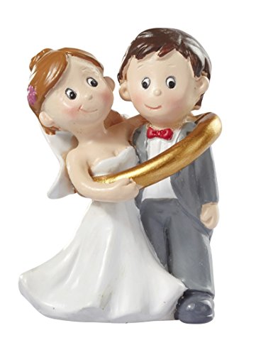 Hochzeitspaar * Brautpaar im Ring * Tortendekoration * Tortenfigur * Tischdekoration von Hochzeit Dekoration