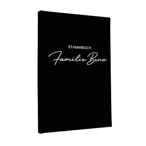 Hochzeitideal Stammbuch der Familie Nr. 311 inkl. Personalisierung (Schwarz, A4) von Hochzeitideal