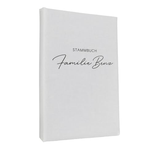 Hochzeitideal Stammbuch der Familie Nr. 311 inkl. Personalisierung (Weiß, klassisch) von Hochzeitideal