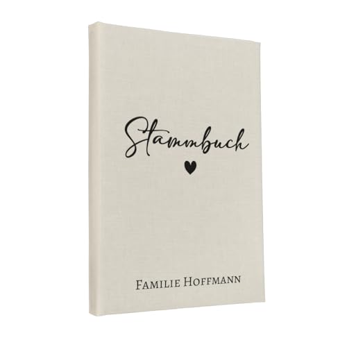 Hochzeitideal Stammbuch der Familie 'Tammy' Nr.302 inkl. Personalisierung (Creme, A5) von Hochzeitideal