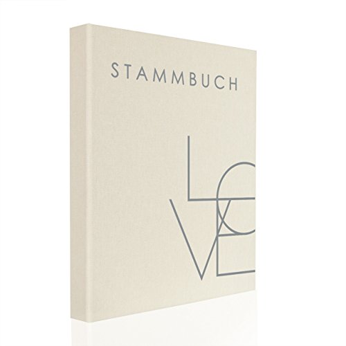 Hochzeitideal Stammbuch der Familie Serie Love A5 Creme von Hochzeitideal