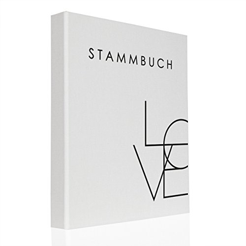 Hochzeitideal Stammbuch der Familie Serie Love A5 weiß von Hochzeitideal