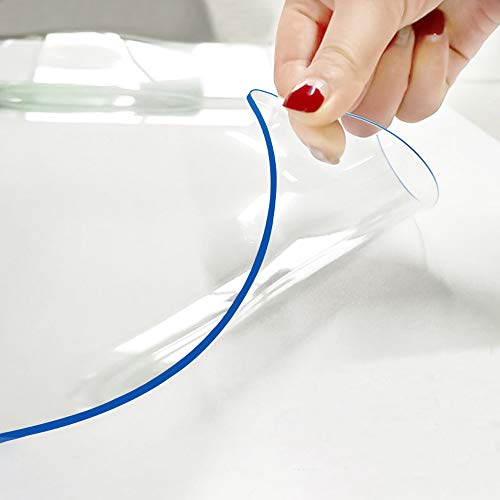 40,6 x 107,7 cm PVC-Vinyl-Tuch, transparente Tischabdeckung, Schutz, Schreibtischunterlage, hitzebeständig, transparent, PVC-Tischdecke, schützende Schreibtischplatte, Esszimmer-Schutz 40,6 x 107,7 cm PVC-Vinyl-Tuch, transparente Tischabdeckung, Schutz, Schreibtischunterlage, hitzebeständig, transparent, PVC-Tischdecke, schützende Schreibtischplatte, Esszimmer-Schutz von Hodmutst
