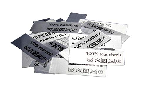 Hödtke Vertrieb 50 Textiletiketten 100% Kaschmir von Hödtke Vertrieb