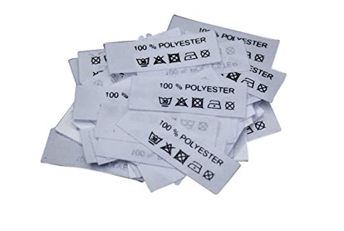 Hödtke Vertrieb 50 Textiletiketten 100% Polyester von Hödtke Vertrieb