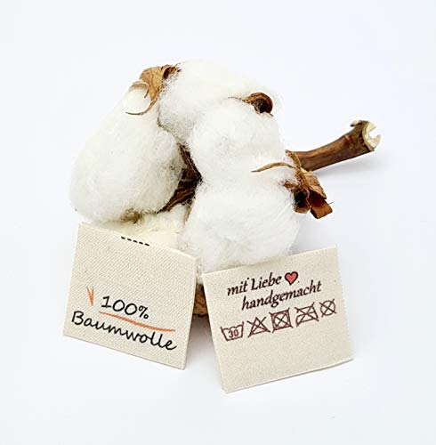 Textiletiketten aus Naturbaumwollband 100% Baumwolle von Hödtke Vertrieb