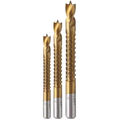 HÖGERT TECHNIK – Holzbohrer-Set 5 / 6 / 8 mm HSS mit Titanschicht, Seitenschneiden, zylindrischer Schaft, für Hart- und Weichholz, Sperrholz, Kunststoff, präzises Bohren & Fräsen HÖGERT TECHNIK – Holzbohrer-Set 5 / 6 / 8 mm HSS mit Titanschicht, Seitenschneiden, zylindrischer Schaft, für Hart- und Weichholz, Sperrholz, Kunststoff, präzises Bohren & Fräsen von Högert Technik