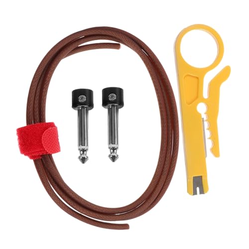 Hoement 1 Set Monoblock Kabel, Musikinstrumententeil, E Gitarren Blütenblattkabel, Gitarreneffekt, Gitarren Patchkabel, Gitarrenteil Verbindungskabel, E Gitarrenkabel, Basskabel von Hoement