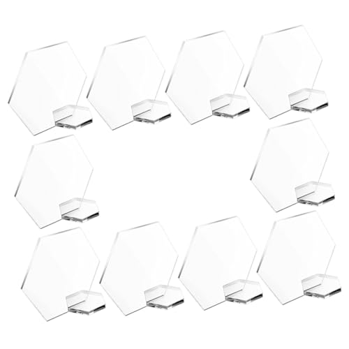 Hoement Schild 10 Stück Acryl-tischkarten Tischnummernhalter für Hochzeiten für Zuhause Kaffeebar Jahrestag von Hoement