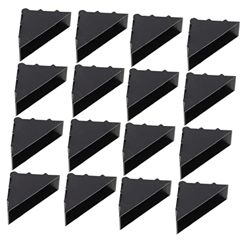 Hoement Bild-eckschützer 100 Stück 50 X 50 X 18 Mm Schwarzer Möbelkantenschutz von Hoement