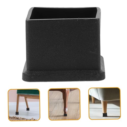 Hoement 12 Stück Teiliges Quadratische Stuhlbein schoner rutschfeste Dicke Bodenschoner für Möbelbeine Geräuscharm Abriebfest Geeignet für Stühle Tische Sofas Schutz für Holzböden von Hoement