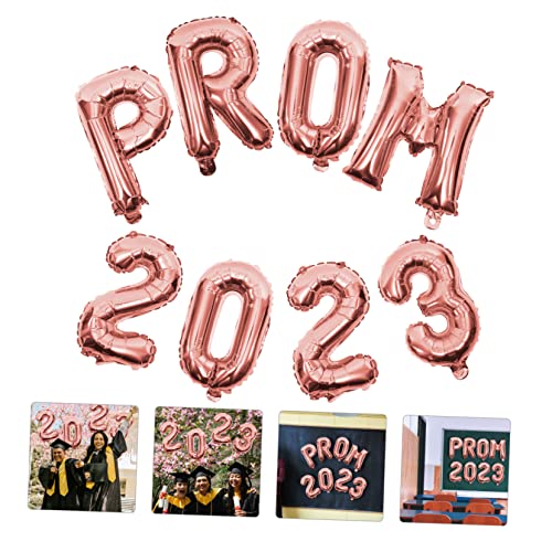 Hoement 2 Sätze Graduation Party Ballons Folienballons Prom Dekoration Schulabschluss Klassenzimmer Feier Rosa Gold von Hoement