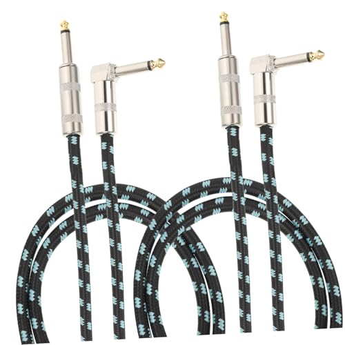 Hoement 2 Stück Klinkenkabel Gitarren Verbindungskabel Nylon Ummantelung Langlebig Abgeschirmt Störungsfrei Geeignet für Gitarre und Bass Blau Hoement 2 Stück Klinkenkabel Gitarren Verbindungskabel Nylon Ummantelung Langlebig Abgeschirmt Störungsfrei Geeignet für Gitarre und Bass Blau von Hoement