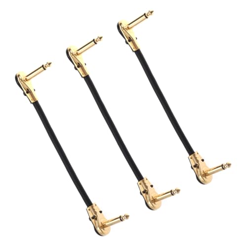 Hoement 3 STÜCKE Teiliges Instrumentenkabel Rechtwinkligen und Geraden Klinkensteckern Vergoldete Kontakte Sauerstofffreier Kupferleiter Doppelt Geschirmt Geeignet für Gitarre Bass Hoement 3 STÜCKE Teiliges Instrumentenkabel Rechtwinkligen und Geraden Klinkensteckern Vergoldete Kontakte Sauerstofffreier Kupferleiter Doppelt Geschirmt Geeignet für Gitarre Bass von Hoement