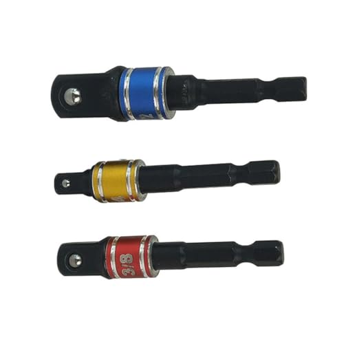 Hoement 3 Stück Teiliges Steckschlüssel adapterset aus Langlebigem mit Federkugel arretierung Präzise für Bohrmaschinen und Schlagschrauber Robuste Verlängerung für Schwer Zugängliche Hoement 3 Stück Teiliges Steckschlüssel adapterset aus Langlebigem mit Federkugel arretierung Präzise für Bohrmaschinen und Schlagschrauber Robuste Verlängerung für Schwer Zugängliche von Hoement