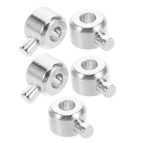 Hoement 5 Stück Kupfer Quetschperlen für Schmuckherstellung Hochwertige Crimpperlen für Armbänder und Diy Zubehör für Kreative Projekte Silberfarben Vielseitig Einsetzbar Hoement 5 Stück Kupfer Quetschperlen für Schmuckherstellung Hochwertige Crimpperlen für Armbänder und Diy Zubehör für Kreative Projekte Silberfarben Vielseitig Einsetzbar von Hoement