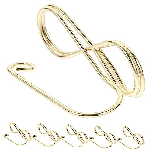 Hoement 6 Stück Kreativer, Vergoldeter Notizhalter Für Den Schreibtisch, Nachrichtenkarten, Sitzkarten Für Hochzeiten, Tischnummernschilder von Hoement
