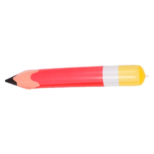 Hoement Aufblasbarer Großer PVC Bleistift Luftballon Rot Schulanfang Party Dekoration Klassenzimmer Ornament Schulmotto Geburtstagsdeko von Hoement