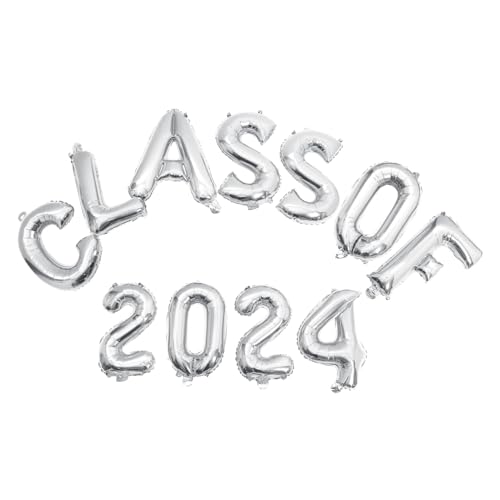 Hoement Graduation Party Ballon Silber Class Of Folienballons Kreative Party Deko Vielfältige Formen für Wand Tisch Fenster für Feierlichkeiten und Gratulationen Hoement Graduation Party Ballon Silber Class Of Folienballons Kreative Party Deko Vielfältige Formen für Wand Tisch Fenster für Feierlichkeiten und Gratulationen von Hoement