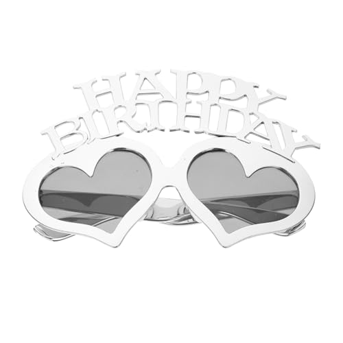 Hoement Herzförmige Happy Birthday Brille aus Leichtem Bunte Partybrille als Foto Requisit für Erwachsene und Tragbar und Komfortabel für Geburtstagsfeiern und Outdoor Einsätze Hoement Herzförmige Happy Birthday Brille aus Leichtem Bunte Partybrille als Foto Requisit für Erwachsene und Tragbar und Komfortabel für Geburtstagsfeiern und Outdoor Einsätze von Hoement