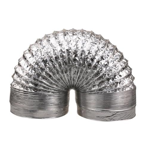 Hoement Hochtemperaturbeständiger Lüftungsschlauch aus Robustem Aluminiumfolie mit Verstärktem Drahthelix Flexibler Abluft und Zuluftkanal für Hvac Badezimmer Gewächshaus und Grow Hoement Hochtemperaturbeständiger Lüftungsschlauch aus Robustem Aluminiumfolie mit Verstärktem Drahthelix Flexibler Abluft und Zuluftkanal für Hvac Badezimmer Gewächshaus und Grow von Hoement