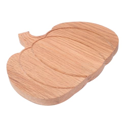 Hoement Kleines Kürbis-holzbrett für Halloween und Erntedank Vielseitiges Holz-schneide Servierbrett für Käse Wurst und Gemüse Platzsparend Dekorativ für Herbstküche von Hoement