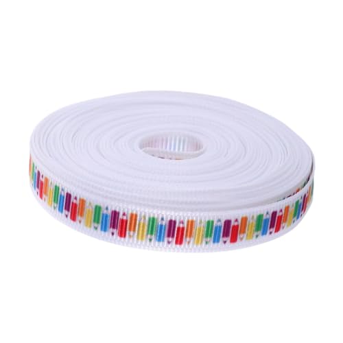Hoement Schulband Kranz Schleife Band Back to School Party Ribbon Bleistiftmuster -Stoffband Geschenkband bedrucktes Band zum Basteln Bastelband für Kränze basteln Bandband Polyester Hoement Schulband Kranz Schleife Band Back to School Party Ribbon Bleistiftmuster -Stoffband Geschenkband bedrucktes Band zum Basteln Bastelband für Kränze basteln Bandband Polyester von Hoement