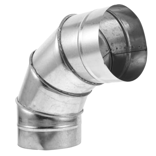 Hoement Stove Pipe Bogen aus Eisen Verschleißfestes Spirallüftungsrohr für Kamin und Herd Leichter Ofenrohrverbinder für Effiziente Küchen Ölabsaugung Hoement Stove Pipe Bogen aus Eisen Verschleißfestes Spirallüftungsrohr für Kamin und Herd Leichter Ofenrohrverbinder für Effiziente Küchen Ölabsaugung von Hoement
