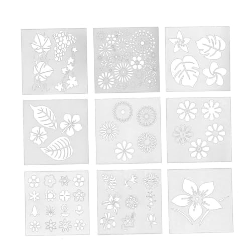 Hoement Teiliges Blüten schablonen Kreative Kuchen Keksdekoration Weiße Ausstechformen aus Vielseitig Einsetzbar für DIY backparty für Essbare Tortendeko und Frühlingsmotive von Hoement