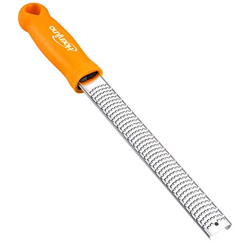 Hoenjuno Love Handheld Käsereibe Edelstahl Zester für Zitrone, Ingwer, Knoblauch, Muskatnuss, Schokolade, Gemüse, Obst mit Schutzabdeckung, Gelb Hoenjuno Love Handheld Käsereibe Edelstahl Zester für Zitrone, Ingwer, Knoblauch, Muskatnuss, Schokolade, Gemüse, Obst mit Schutzabdeckung, Gelb von Hoenjuno
