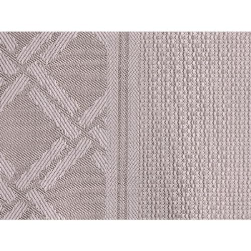 Hofer Tischläufer mit eingewebten Aida-Feld für Kreuzstich zum Besticken, 40x100cm, 754501, grau beige von Hofer