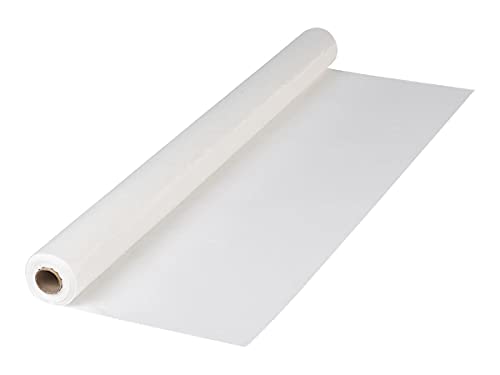 Hoffmaster 114000 Kunststoff-Tischdeckenrolle, 76 cm Länge x 101,6 cm Breite, Weiß von Hoffmaster