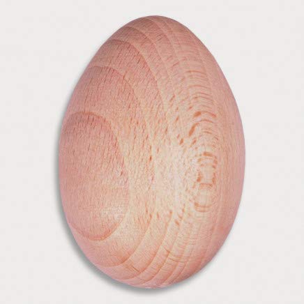5X Stopf-Ei, 6 cm, zum Stopfen von Löchern in der Kleidung, schützt die Finger vor der Nähnadel, 100% Naturprodukt aus EU Buchen-Holz, Reparien statt Wegwerfen von Hofmeister Holzwaren