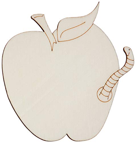 HOFMEISTER® Fensterbild aus Holz (Apfel mit Wurm) von Hofmeister Holzwaren