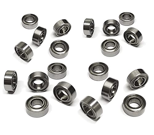 MR84ZZ Kugellager aus Stahl, 4 mm x 8 mm x 3 mm, 20 Stück MR84ZZ Kugellager aus Stahl, 4 mm x 8 mm x 3 mm, 20 Stück von Hoggy