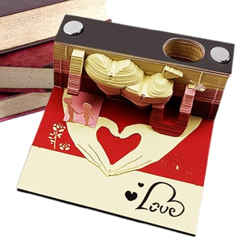 Hogvinnatil 3D-Kalender, 3D Memo Kunstblock, Wiederbeschreibbarer Notizblock Für Homeoffice, Unterricht & Schreibtisch – Ideales Geschenk Für Erwachsene Und Frauen Zu Ostern Hogvinnatil 3D-Kalender, 3D Memo Kunstblock, Wiederbeschreibbarer Notizblock Für Homeoffice, Unterricht & Schreibtisch – Ideales Geschenk Für Erwachsene Und Frauen Zu Ostern von Hogvinnatil
