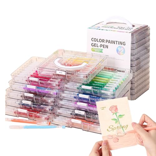 Hogvinnatil Farbige Gelstifte, Doodling Marker, Bunt Schreibset Mit Großer Tintenkapazität & Glatter Schrift Für Kinder Und Erwachsene Zum Zeichnen Kritzeln Kunst Gestalten & Scrapbooks Mit Hogvinnatil Farbige Gelstifte, Doodling Marker, Bunt Schreibset Mit Großer Tintenkapazität & Glatter Schrift Für Kinder Und Erwachsene Zum Zeichnen Kritzeln Kunst Gestalten & Scrapbooks Mit von Hogvinnatil