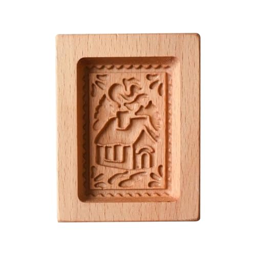 Hogvinnatil Holz formen | Holz Stempel | Prägewerkzeug für Hobby Bastler Familienfeiern Hochzeitsgebäck Geburtstagsfeiern Schulaktivitäten von Hogvinnatil