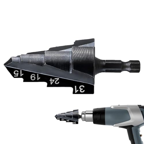 Hogvinnatil Metallbohrbits, Stiefmaschinenbit,Multifunktioneller Stahlstufenbohrer für PVC | Renovierung von stabil von Hogvinnatil