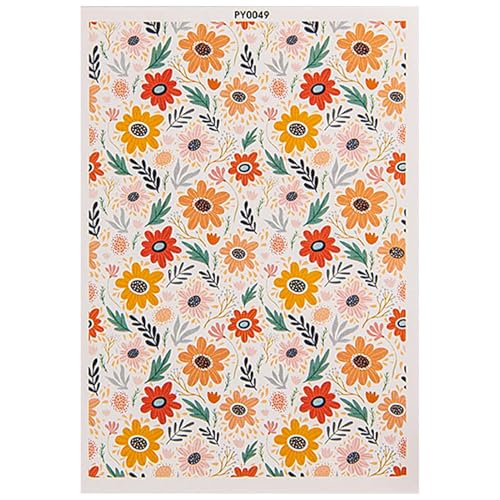 Hogvinnatil Tontransferblätter, Tontransferpapier, Blumenstöpelblätter, Rustikale handgefertigte Blumenabziehbilder Wasserlösliches farbenfrohe Transferpapier für Handwerk Keramik Keramik Erwachsene Hogvinnatil Tontransferblätter, Tontransferpapier, Blumenstöpelblätter, Rustikale handgefertigte Blumenabziehbilder Wasserlösliches farbenfrohe Transferpapier für Handwerk Keramik Keramik Erwachsene von Hogvinnatil