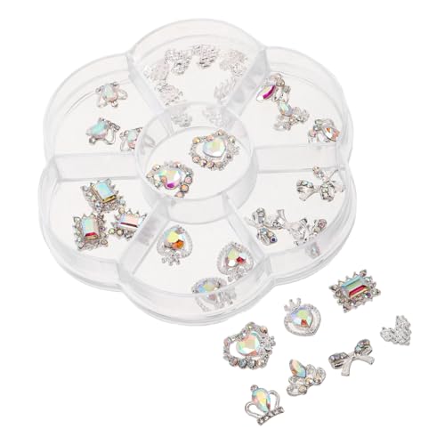 Hohopeti 1 Box Nagelkunst Zubehör Herz Nagelglitzer Herzanhänger Herz Strasssteine Nagel Edelsteine Flache Rückseite Nagelanhänger Mit Schleife Hohopeti 1 Box Nagelkunst Zubehör Herz Nagelglitzer Herzanhänger Herz Strasssteine Nagel Edelsteine Flache Rückseite Nagelanhänger Mit Schleife von Hohopeti