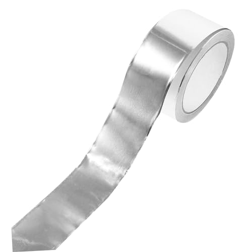 Hohopeti 1 Rolle Aluminium Klebeband Selbstklebendes Einseitig Leitendes Aluminiumfolie Dichtungsband für Isolierung Hitzeschutz und Elektroanwendungen von Hohopeti