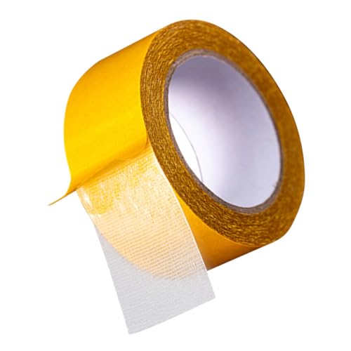 Hohopeti 1 Rolle Doppelseitiges Klebeband Extra Stark Hochwertiges Gewebeklebeband für Teppiche Indoor Outdoor Wasserfest Rückstandslos Entfernbare Klebelösung für Zuhause Büro und Schule von Hohopeti