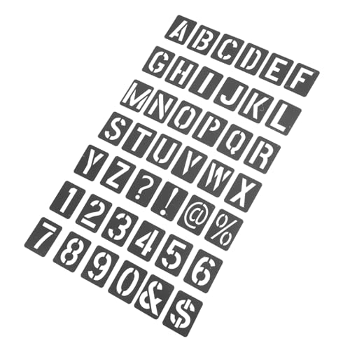 Hohopeti 1 Satz Schablonen für Wandgestaltung Große Buchstaben und Zahlen Schablonen PP für Airbrush DIY Malerei Wiederverwendbare Stencils für Kreative Projekte Hohopeti 1 Satz Schablonen für Wandgestaltung Große Buchstaben und Zahlen Schablonen PP für Airbrush DIY Malerei Wiederverwendbare Stencils für Kreative Projekte von Hohopeti